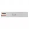 Equip 19-inch kabelmanagementpaneel met 5 kunststof ringen, staal, 1U, RAL7035