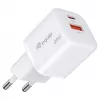 Equip 2-poorts USB-C PD3.0/USB-A GaN wandlader 20W, Wit, verpakking van 25 stuks