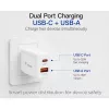 Equip 2-poorts USB-C PD3.0/USB-A GaN wandlader 20W, Wit, verpakking van 25 stuks