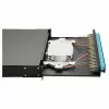 EQUIP 24-poorts glasvezel splicebox, LC Duplex, OM3, 1U, bestukt, zwart