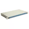 EQUIP 24-poorts glasvezel splicebox, LC duplex, OS2, 1U, bestukt, grijs