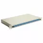 EQUIP 24-poorts glasvezel splicebox, LC duplex, OS2, 1U, bestukt, grijs