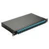 Equip 24-poorts glasvezel-lasbox, SC duplex, OM3, 1U, gevuld, zwart