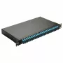 Equip 24-poorts glasvezel-lasbox, SC duplex, OM3, 1U, gevuld, zwart