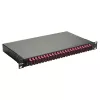Equip 24-poorts glasvezel splicebox, SC duplex, OM4, 1U, gepatcht, zwart