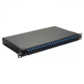 Equip 24-poorts glasvezel-lasbox, SC duplex, OS2, 1U, gevuld, zwart