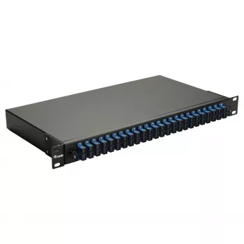 Equip 24-poorts glasvezel-lasbox, SC duplex, OS2, 1U, gevuld, zwart