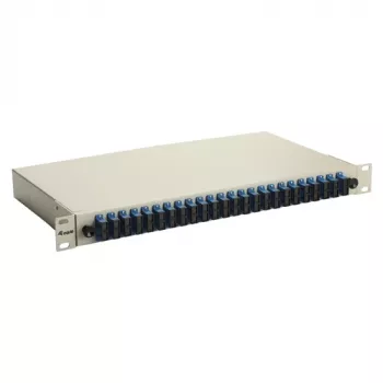 Equip 24-poorts glasvezel splicebox, SC duplex, OS2, 1U, bestukt, grijs