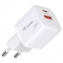 Equip 245526 2-poorts USB-C PD3.0 / USB-A GaN 20W wandlader, wit