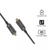 EQUIP 578203 USB-C naar USB-C actieve optische kabel 7,5 m 4K@60Hz 10Gbit/s PD 60 W zwart