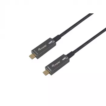 EQUIP 578203 USB-C naar USB-C actieve optische kabel 7,5 m 4K@60Hz 10Gbit/s PD 60 W zwart