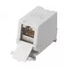 Equip Cat6A afgeschermde keystone-koppeling 1xRJ45 DIN-rail grijs