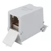 Equip Cat6A afgeschermde keystone-koppeling 1xRJ45 DIN-rail grijs