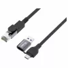 Equip GigaBit USB-C+A naar RJ45 adapter, zwart