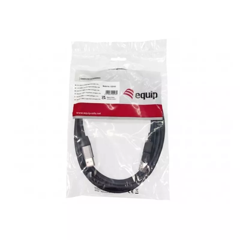 Equip GigaBit USB-C+A naar RJ45 adapter, zwart