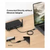 Equip Gigabit USB-C / USB-A naar RJ45 ethernet-adapter - zwart