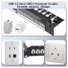 Equip Keystone Coupler USB 3.2 Gen 2 USB-C naar USB-C bus naar bus, wit