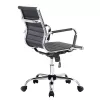 Equip bureaustoel met geribbelde bekleding/rugleuning zwart