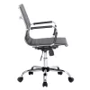 Equip bureaustoel met geribbelde bekleding/rugleuning zwart