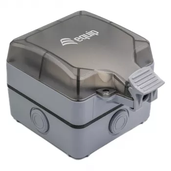 EQUIP Opbouwdoos 1-Port Keystone onafgeschermd Buiten Grijs IP44
