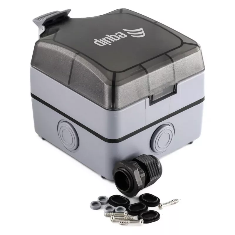 EQUIP Opbouwdoos 1-Port Keystone onafgeschermd Buiten Grijs IP44
