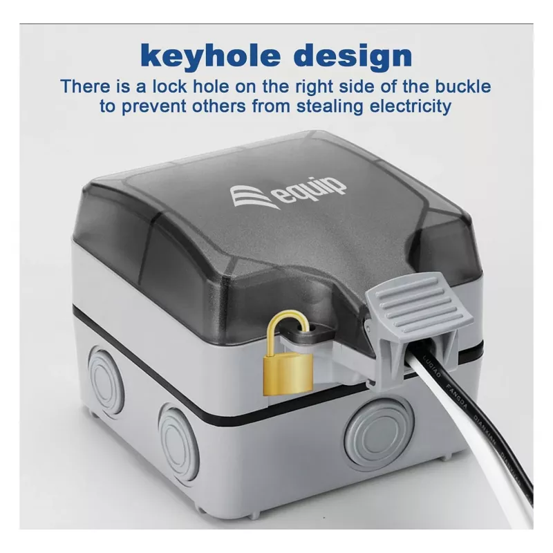 EQUIP Opbouwdoos 1-Port Keystone onafgeschermd Buiten Grijs IP44