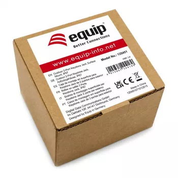 EQUIP opbouwbehuizing 2-poorts Keystone onafgeschermd outdoor grijs
