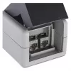 EQUIP opbouwbehuizing 2-poorts Keystone onafgeschermd outdoor grijs