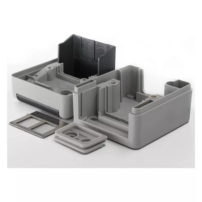 EQUIP opbouwbehuizing 2-poorts Keystone onafgeschermd outdoor grijs