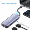 EQUIP USB-C multiport adapter met 2x HDMI, RJ45, 2x USB-A, USB-C PD 100W, grijs