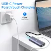 EQUIP USB-C multiport adapter met 2x HDMI, RJ45, 2x USB-A, USB-C PD 100W, grijs