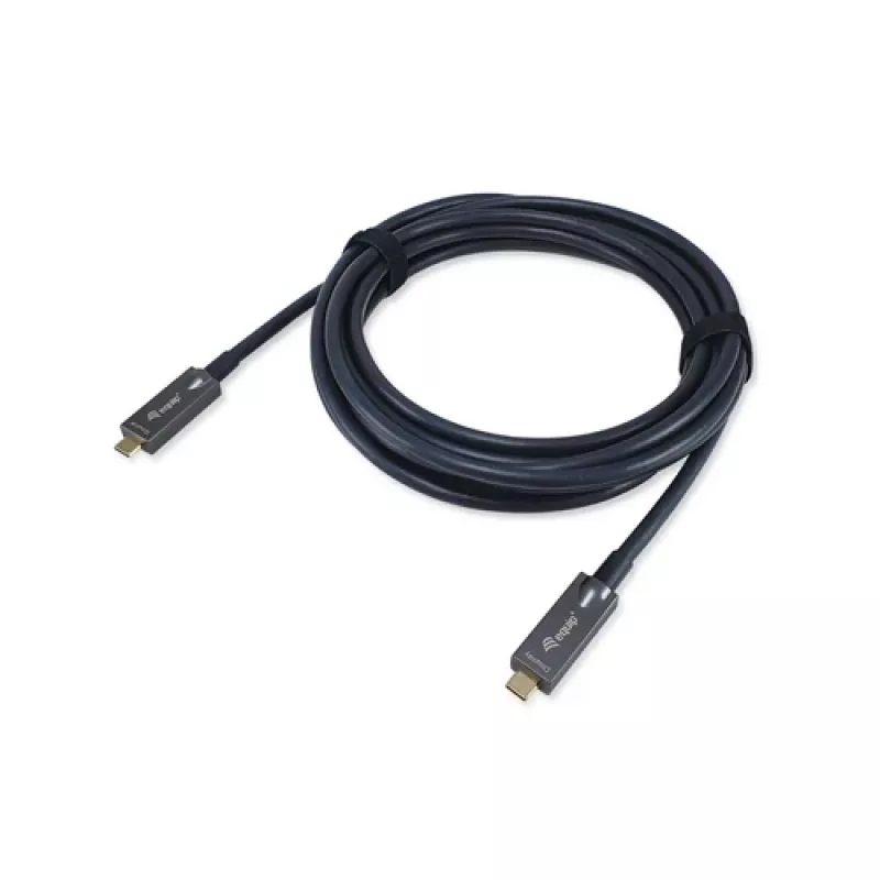 EQUIP USB-C naar C actieve optische kabel 7,5 m 8K 60 Hz PD 60 W 10 Gbit/s zwart