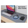 EQUIP USB-C naar USB-C + HDMI Adapter met 100W PD, 4K/60Hz, Aluminium