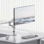 ERGO OFFICE ER-691 W gasveer-tafelsteun voor 17-32 inch monitors tot 10 kg, matwit