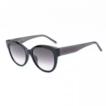 ESCADA dames zonnebril SESD99-550700 - zwart acetaat montuur met grijze verloopglazen - 55/18/140 mm