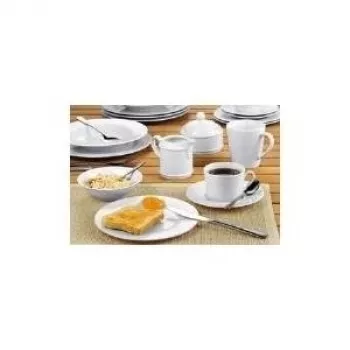 Esmeyer Heike diepe soepborden 23 cm, porselein, wit, set van 6 433-239