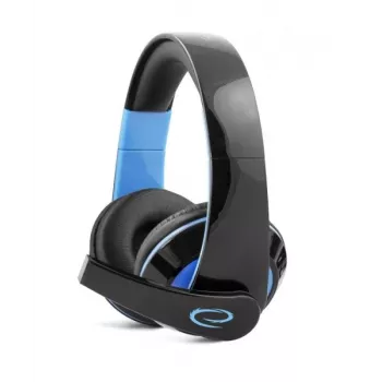 Esperanza EGH300B bedrade gaming-headset met microfoon, over-ear, zwart & blauw