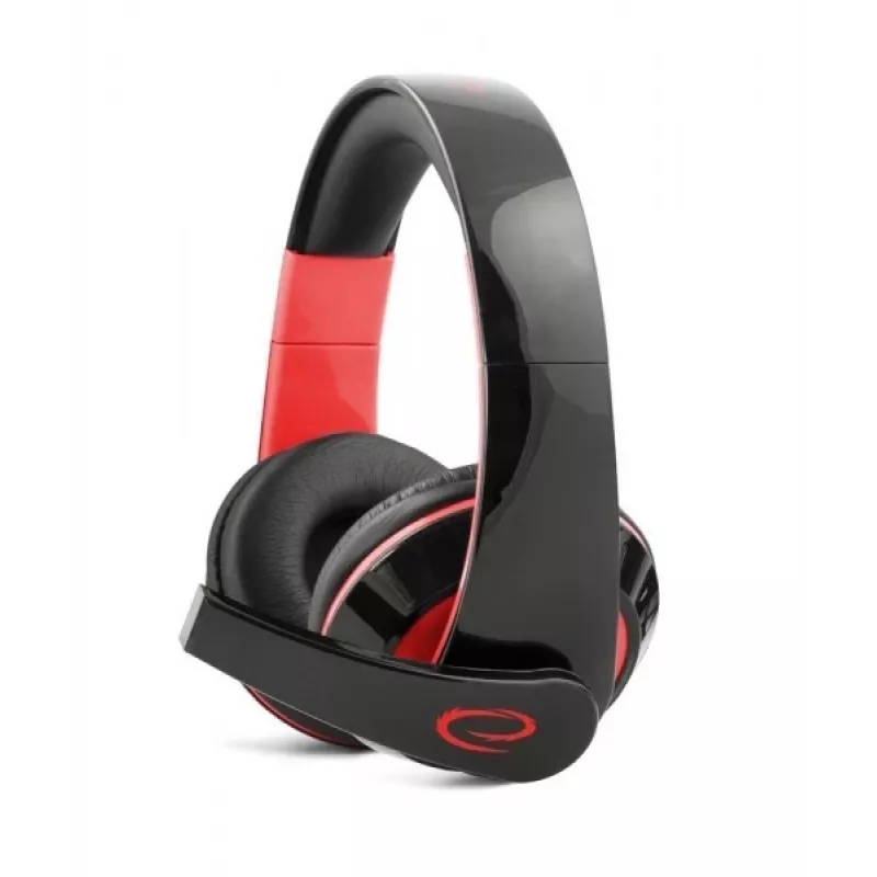 Esperanza EGH300R Bedrade gaming-headset met omnidirectionele beugelmicrofoon, zwart/rood