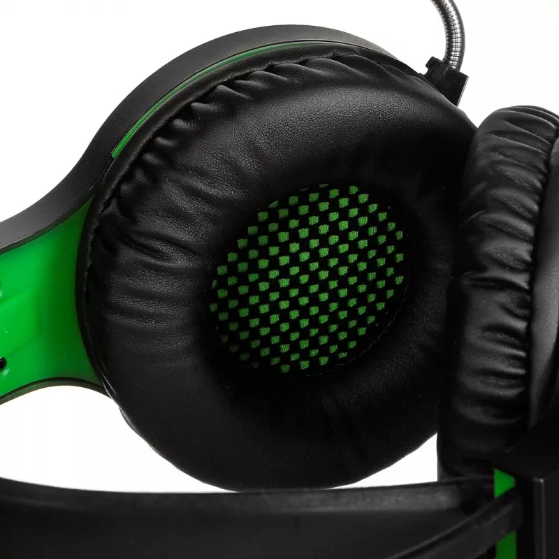 Esperanza EGH430 THUNDERBIRD bedrade gaming-headset met microfoon, zwart & groen