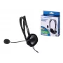 Esperanza EH102 bedrade headset met microfoon - zwart