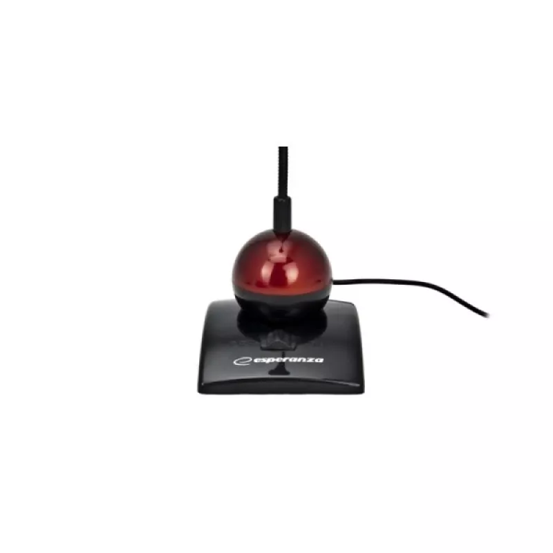 Esperanza EH130 pc-microfoon, condensator, omnidirectioneel, 3,5-mm-jack, zwart/rood