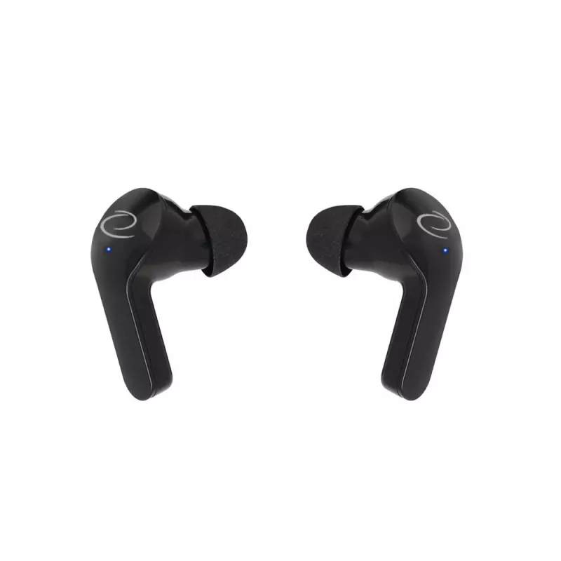 Esperanza EH239K True Wireless Stereo Bluetooth in-ear koptelefoon met oplaadcase, touchbediening, ingebouwde microfoon, zwart