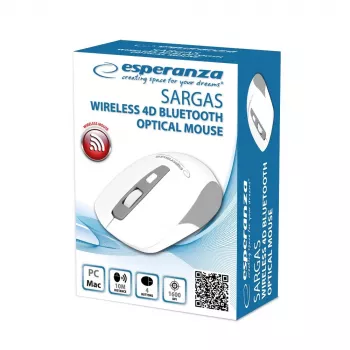 Esperanza EM130W draadloze Bluetooth 4D muis, wit