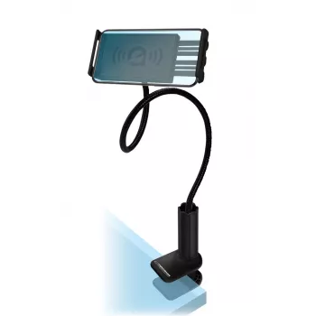 Esperanza EMH142 deskhouder voor smartphones en tablets, zwart