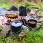 Esschert Design FF215 camping-kookgerei-set zwart 7-delig