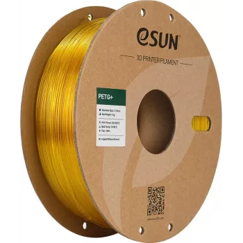 ESUN PETG+ 1,75 mm transparant geel 1 kg papieren spoel 3D-printerfilament PETG+175T-Y1P1