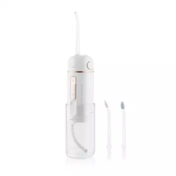 ETA Aqua Care Compact draadloze monddouche – 165 ml, wit, 2 sproeiers, IPX7, USB-oplaadbaar