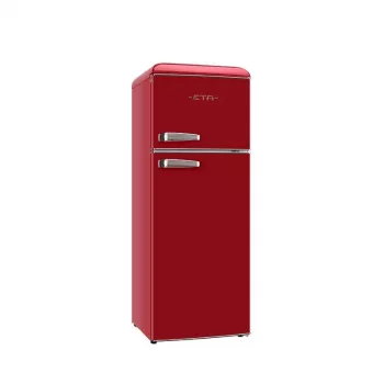 ETA Storio Retro koel-vriescombinatie 215L vrijstaand rood energieklasse E