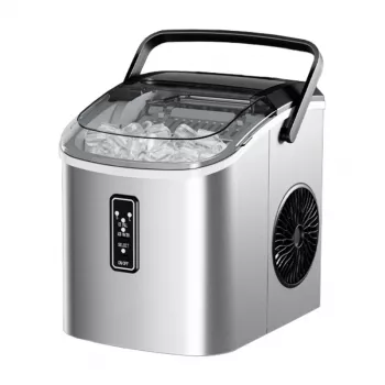 EUHOMY IM08 ijsmachine, 1,2 L, 12 kg (zilver)