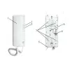 EURA ADA-38A3 4-draads analoge intercomhoorn voor RL-3203H-systemen, wit